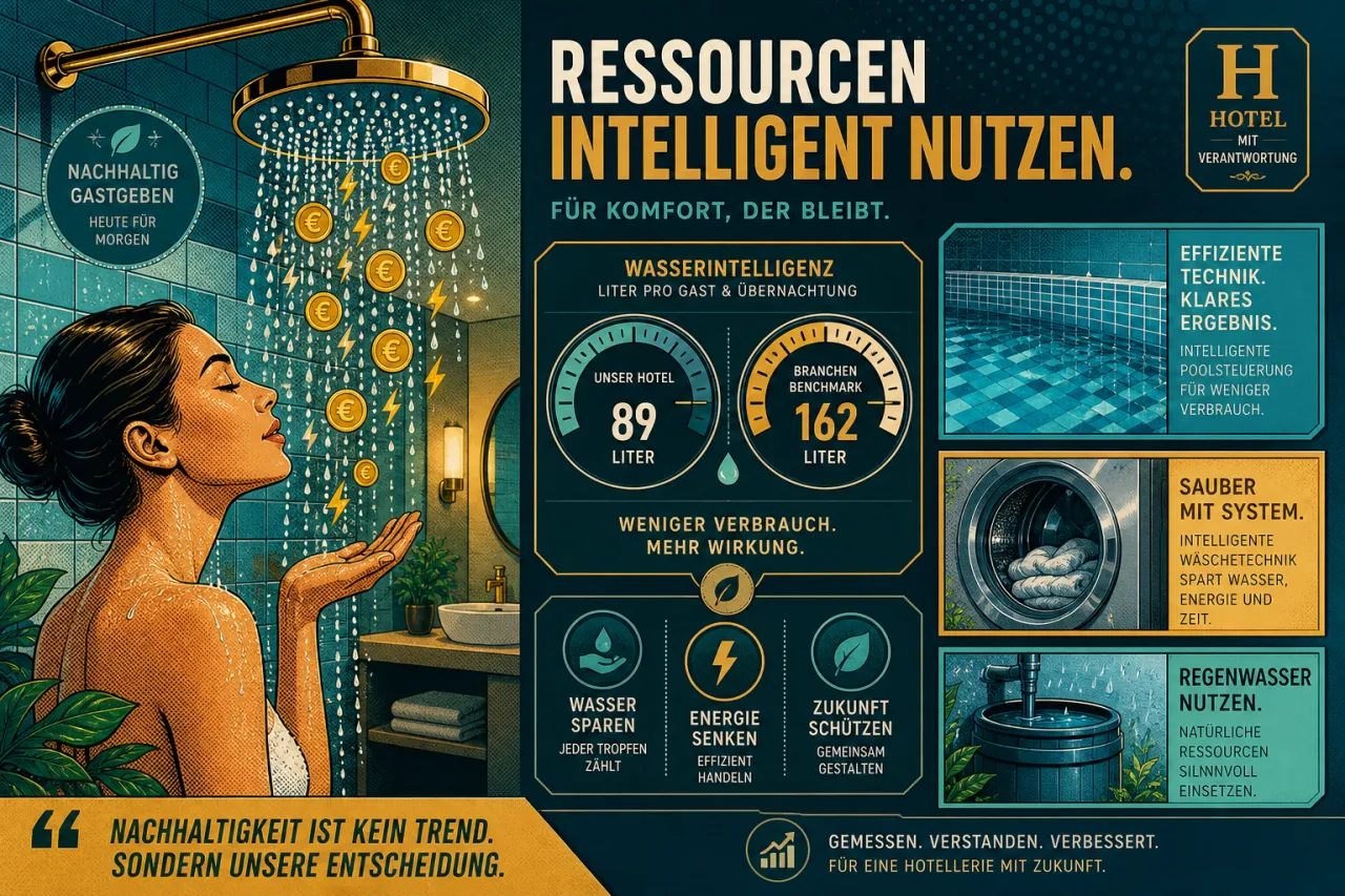 Wasser & Ressourcen sparen im Hotel